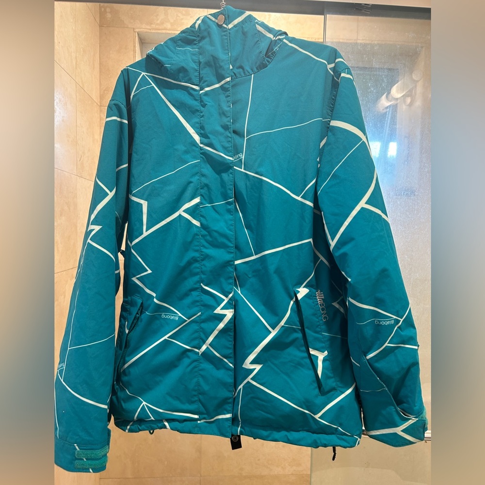 TEAL BILLABONG CALTYR SERIES SKI SNOWBOARDING FULL ZIPP HOOD JACKET SIZE M